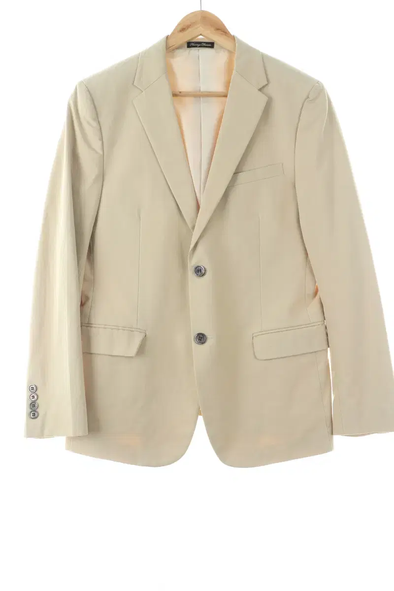 (L) Hedges Suit Jacket Blazer Light Beige Old School-10713