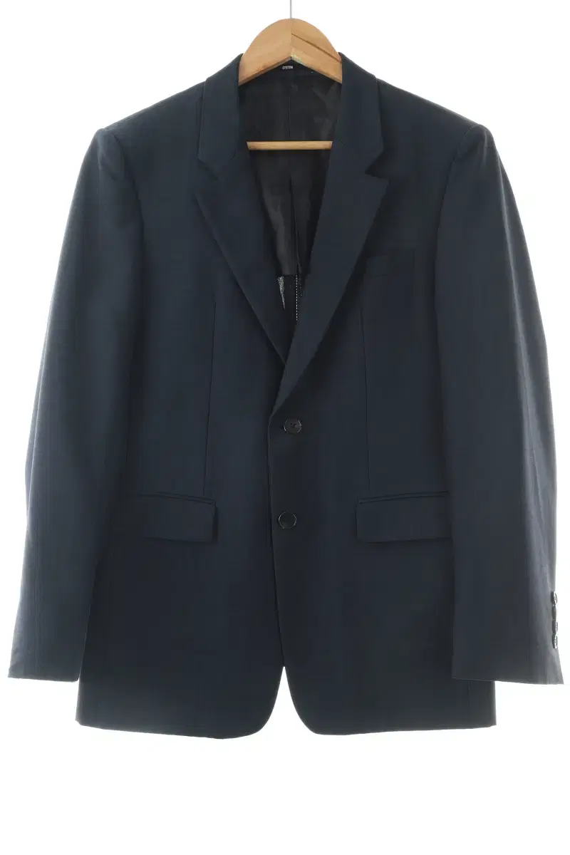 (M) System suit jacket blazer navy Italian fabric-10717