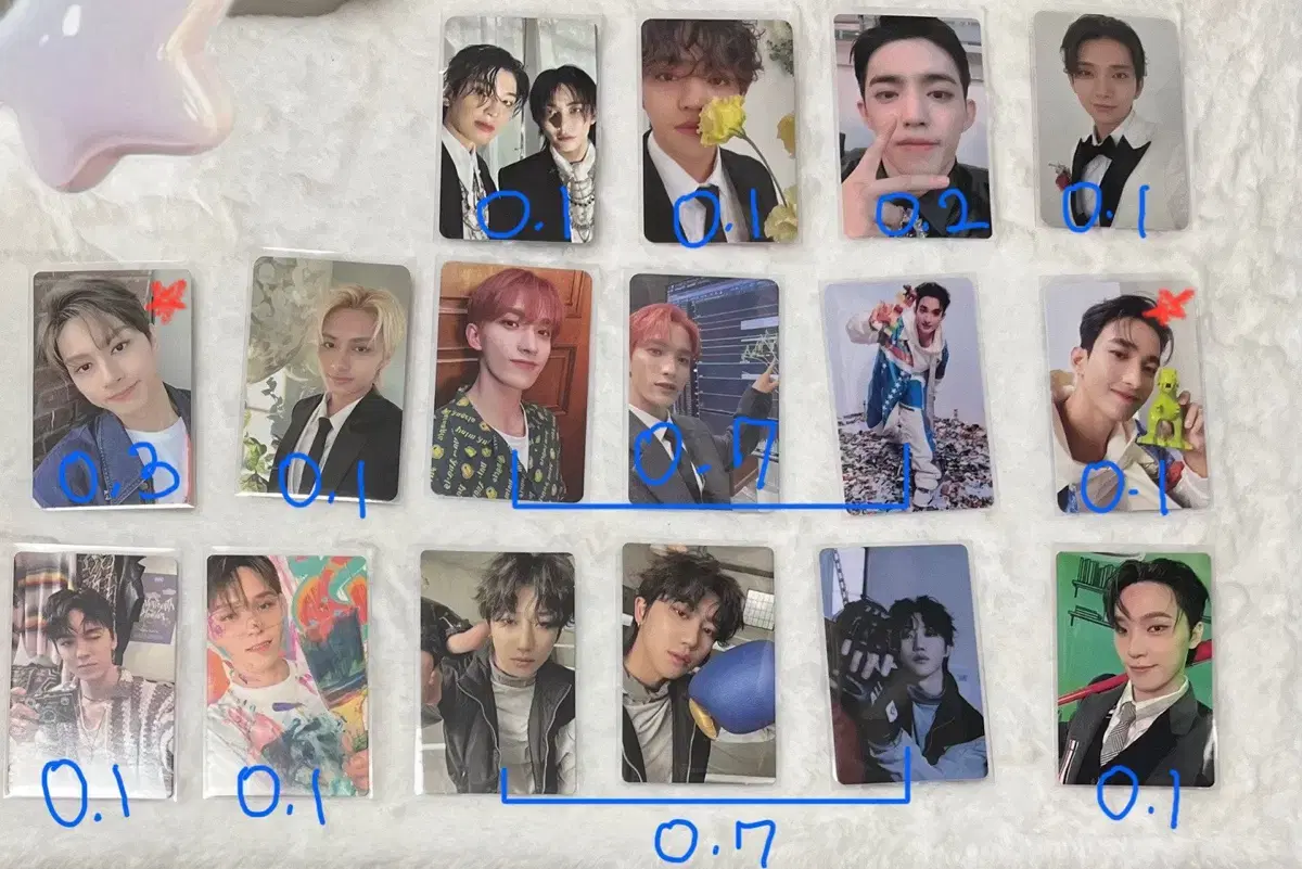 Seventeen photocard wts Coops jeonghan jun myungho dk Hansol Dino