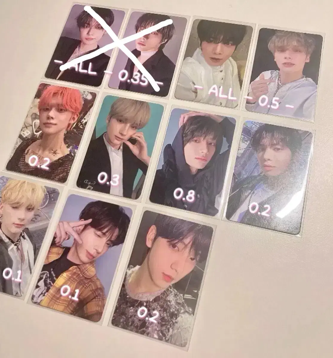 TXT photocard Tomorrow Freefall Alpo powerstation Olive Young Hood Beomgyu