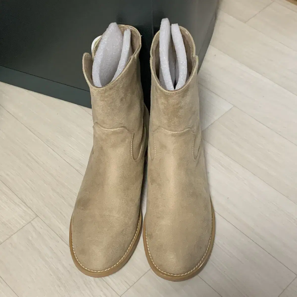 라미네즈 Fleece lining Ankle boots - Beige