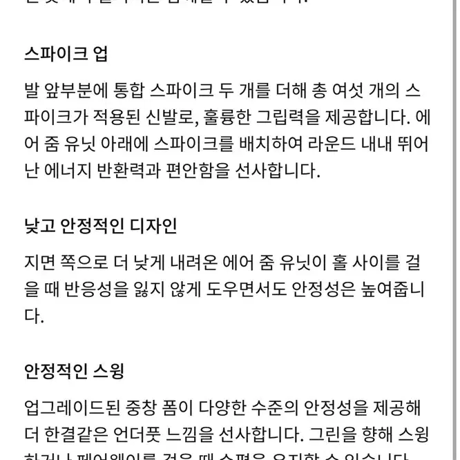 나이키 에어줌 인피니티 투어2 골프화