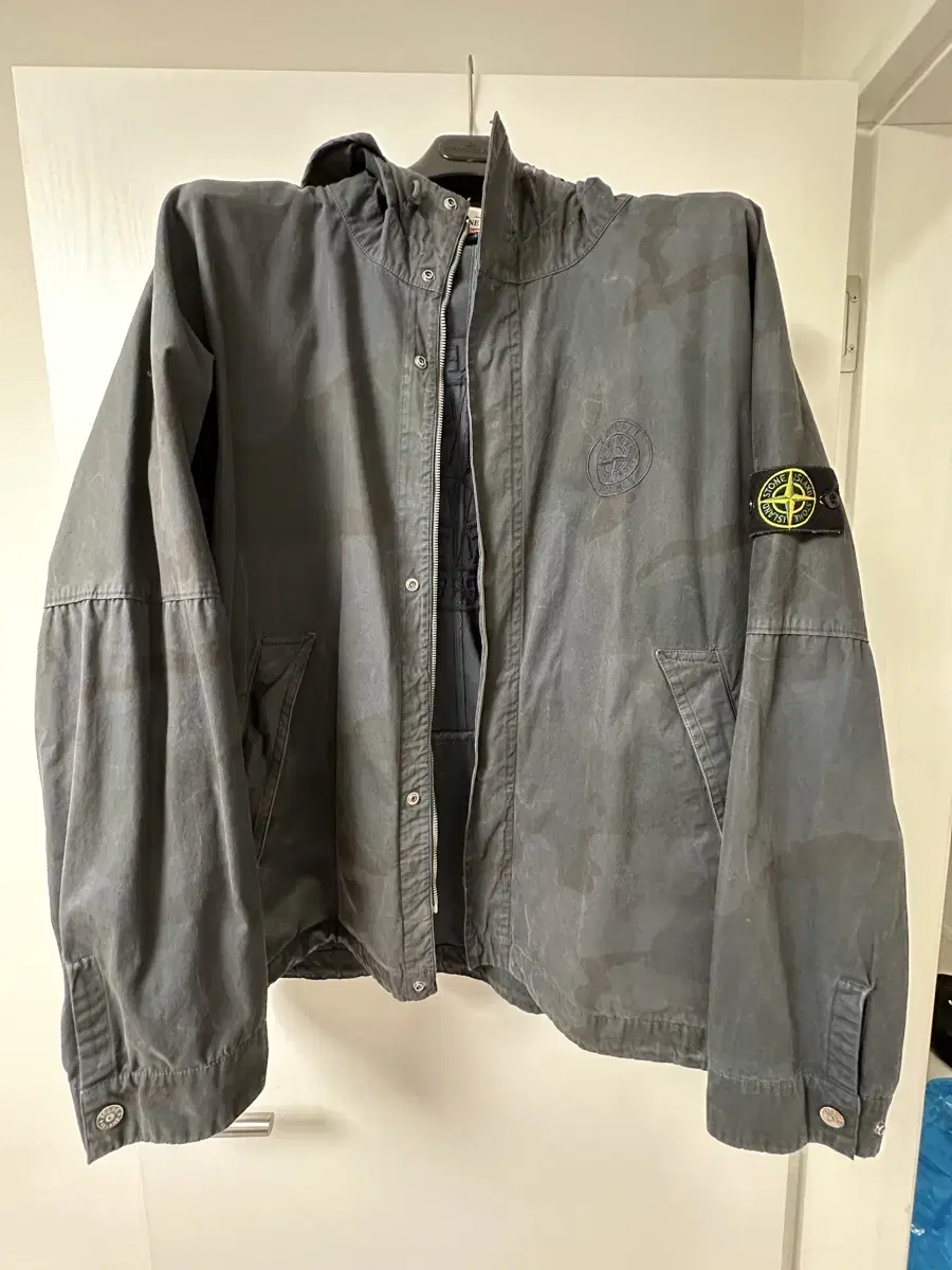 XL Supreme Stone Island Stone Riot Jacket Mask Camo Black (19S