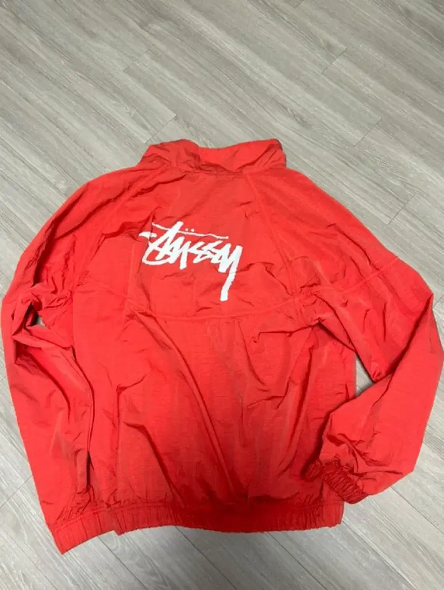 Nike Stussy Windrunner Jacket Habanero Red M