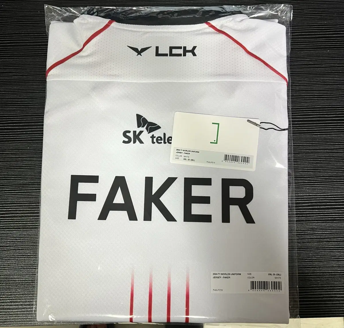 Tee One Faker Worlds Jersey 2XL