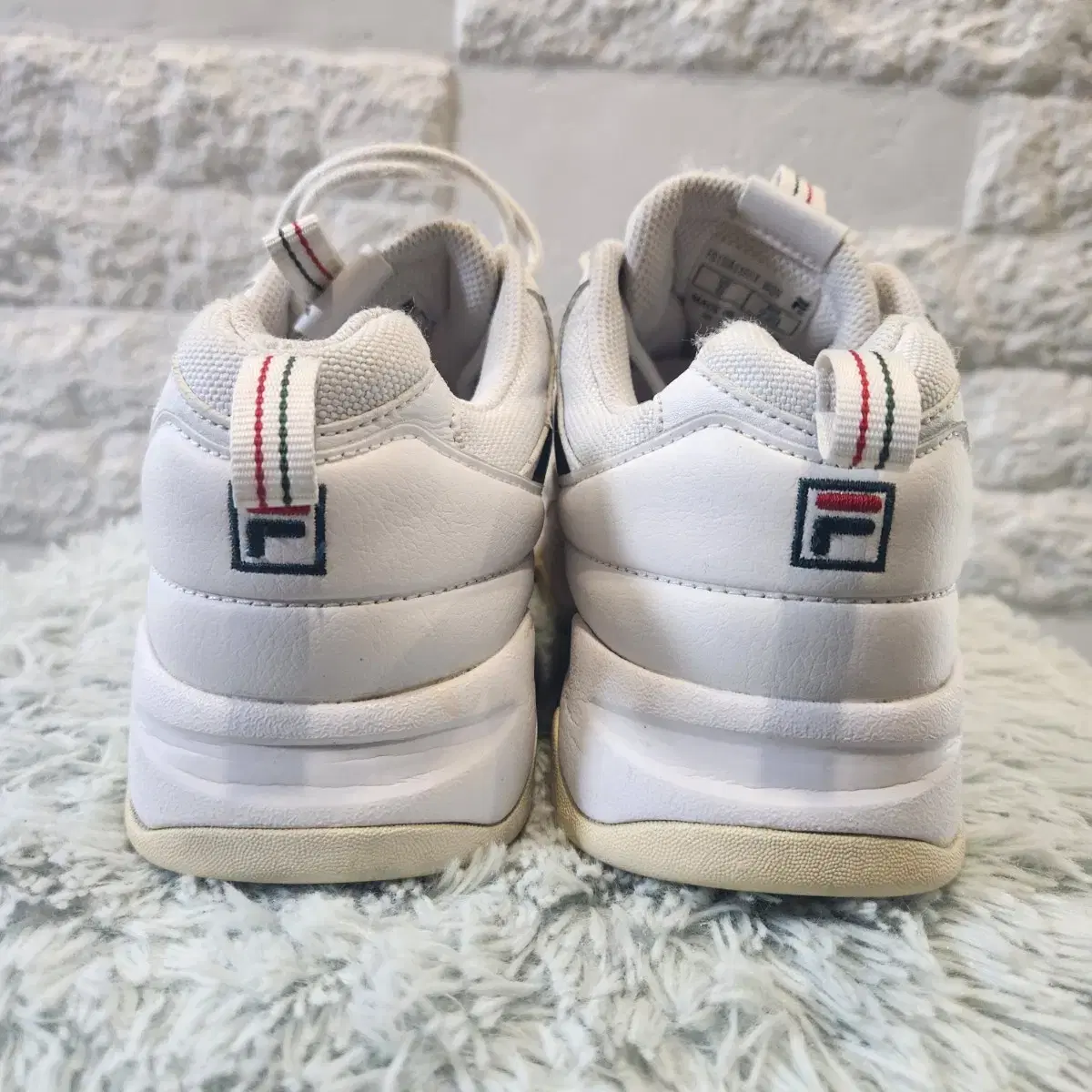 휠라 운동화 Fila Ray Classic White With Red