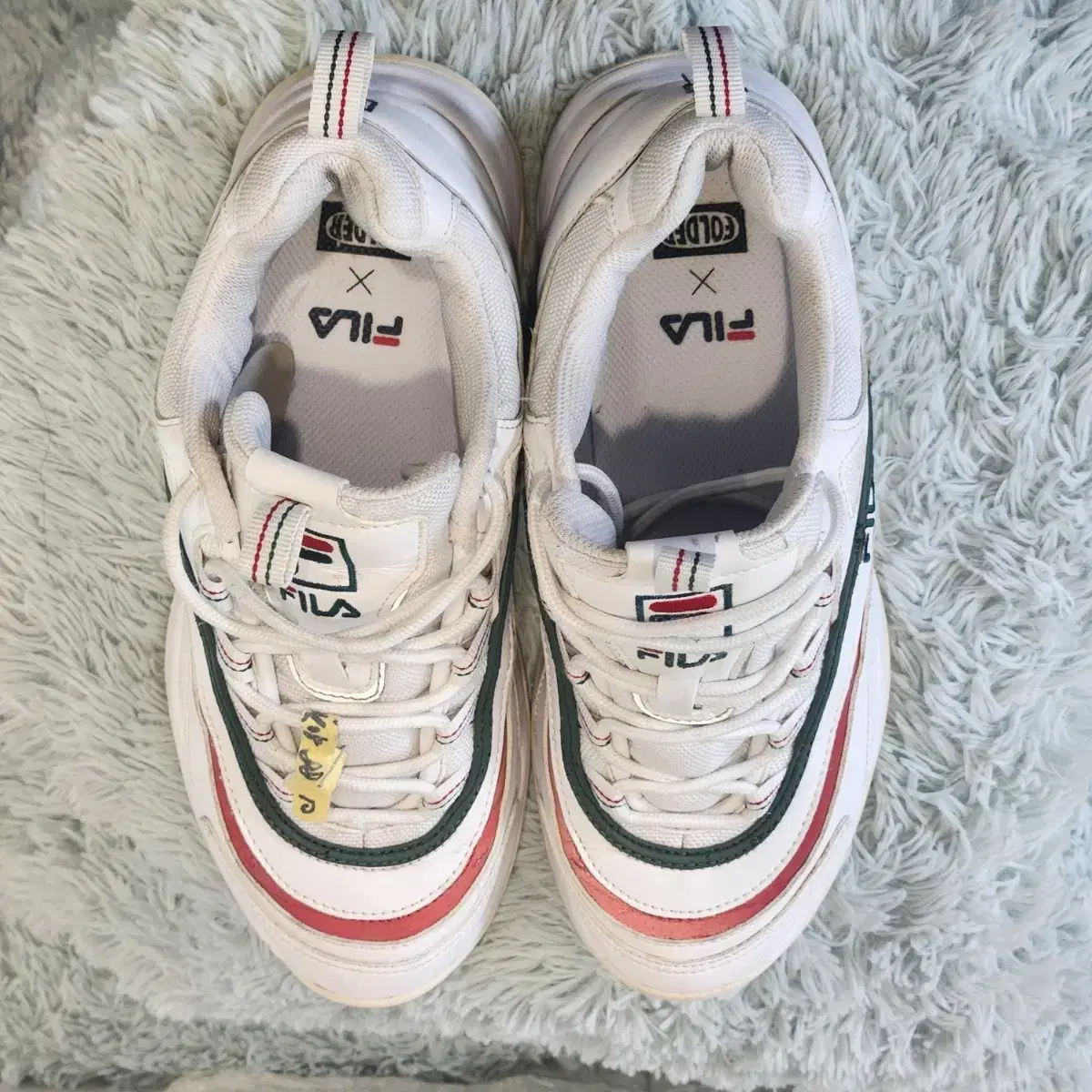 휠라 운동화 Fila Ray Classic White With Red