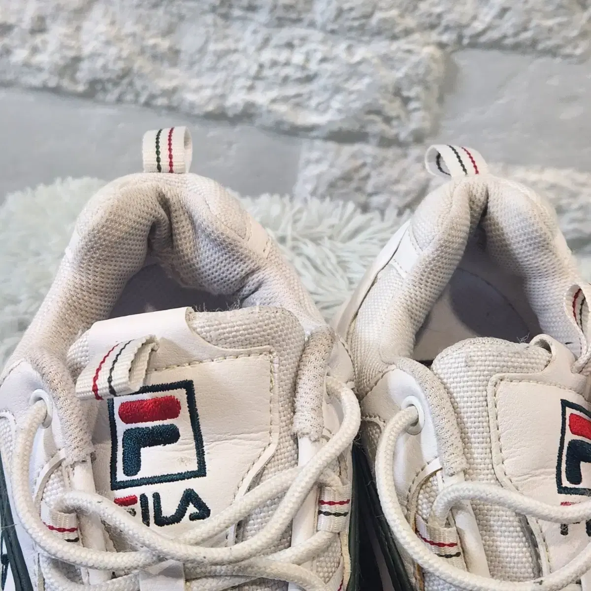 휠라 운동화 Fila Ray Classic White With Red