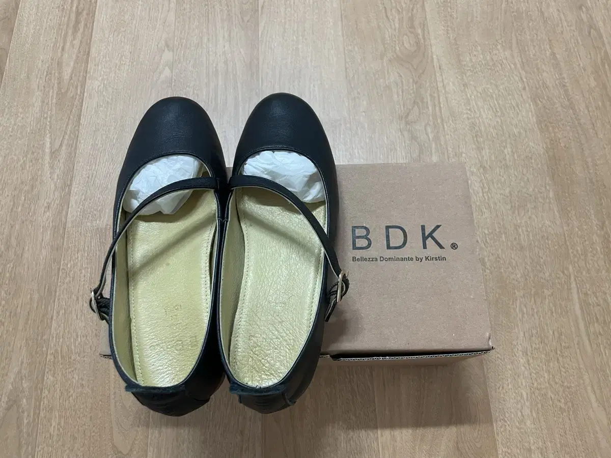 BDK 송아지가죽 플랫 블랙 225