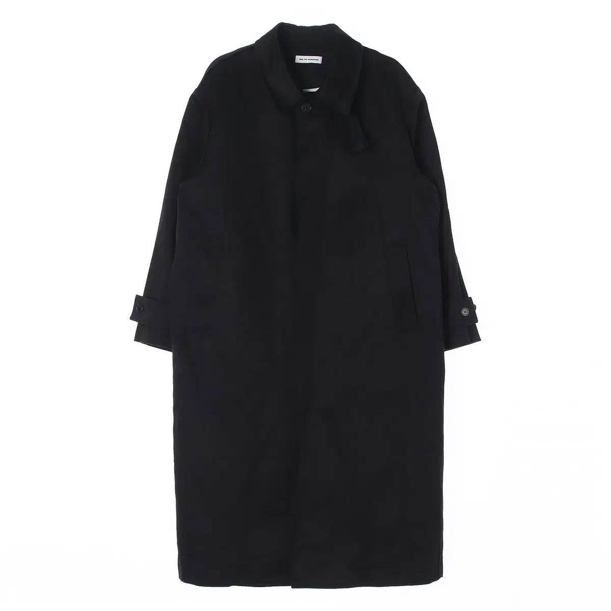 [XL]MimtheWardrobe Black Cotton Balmacan Coat Jacket