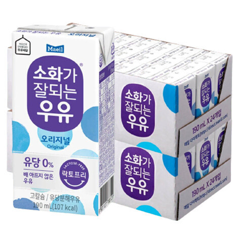 무료배송-매일우유 소화가 잘되는 락토프리 오리지널 190ml 48팩