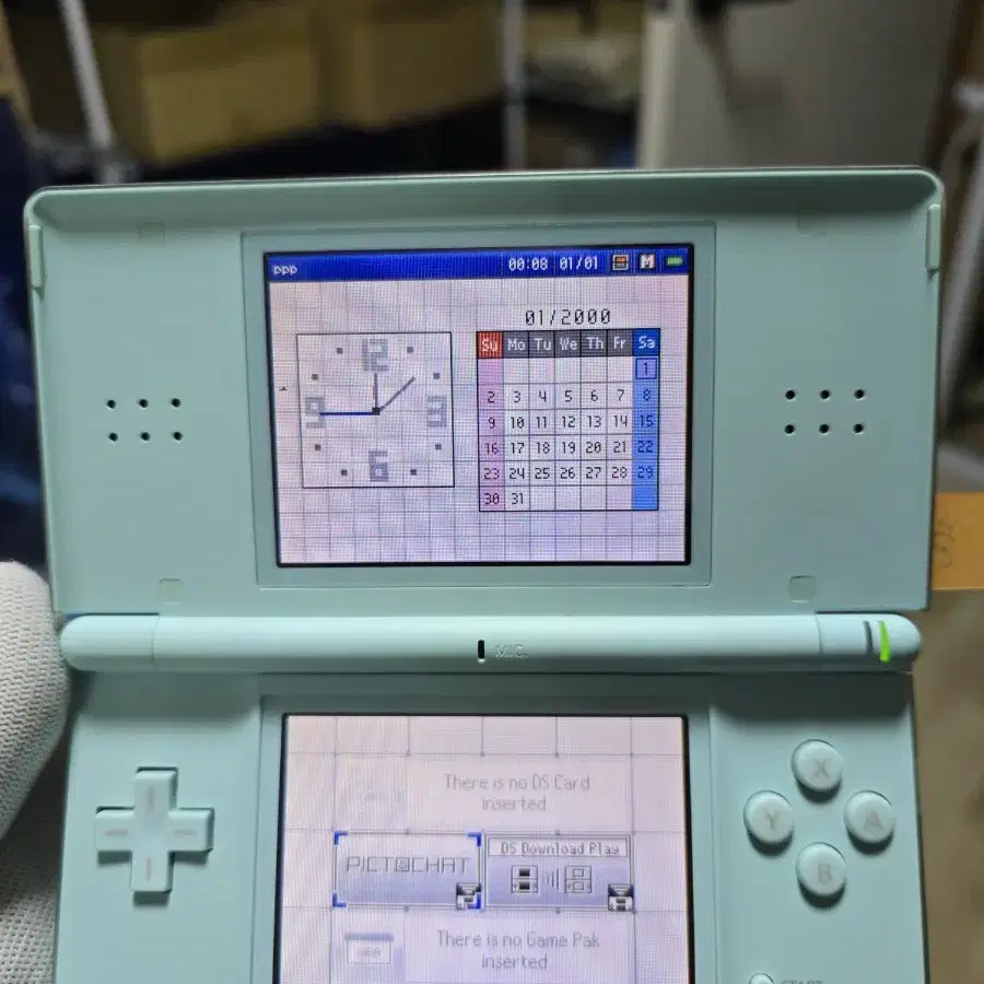 A-~A급 닌텐도 DS Lite DSL 아이스블루 하단새액정,새터치판