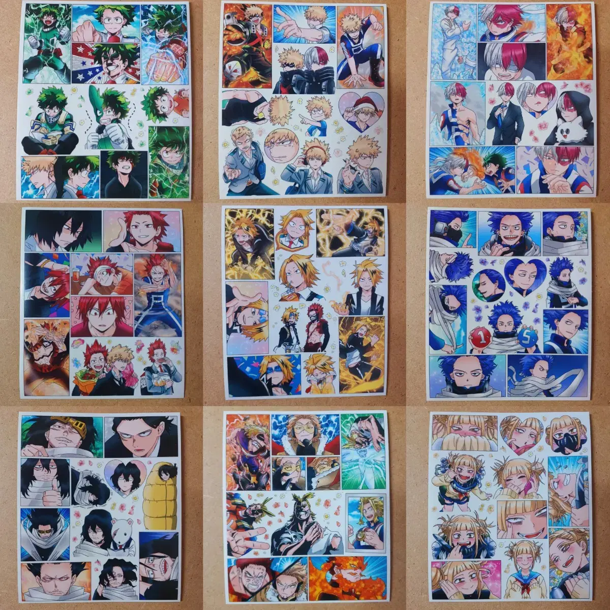 (Hiroaka_2) Nahia Ince 9 species sticker Midoriya Bakugo Todoroki Shinsou