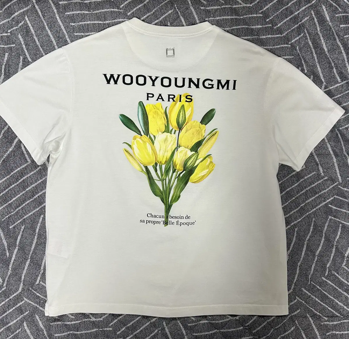 Wooyoung Mi Flower Printed Back Logo T-Shirt[46]