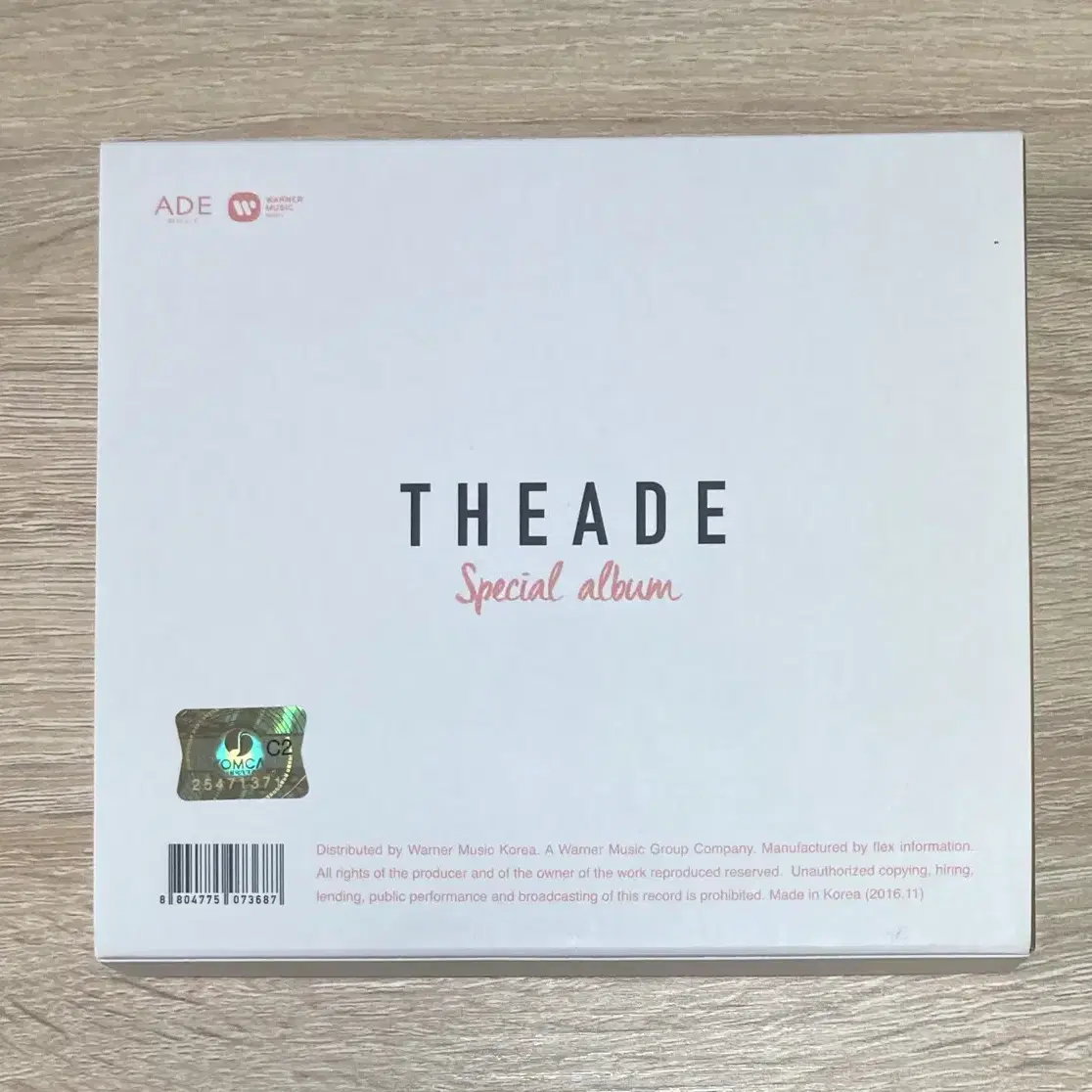 디에이드 (THEADE) 스페셜 앨범 [2CD 한정반] 판매