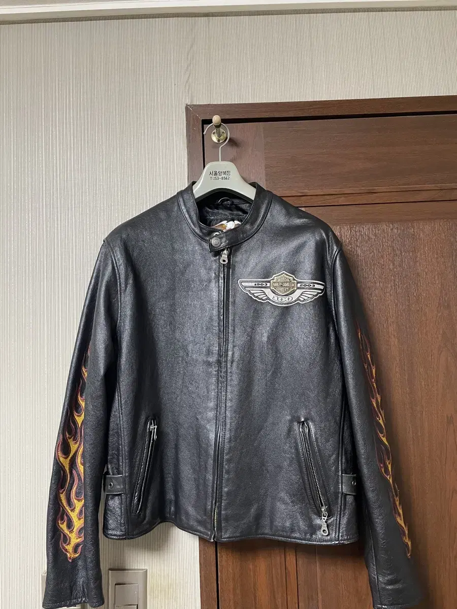 Harley-Davidson Flame Leather (leather) Jacket 95-100