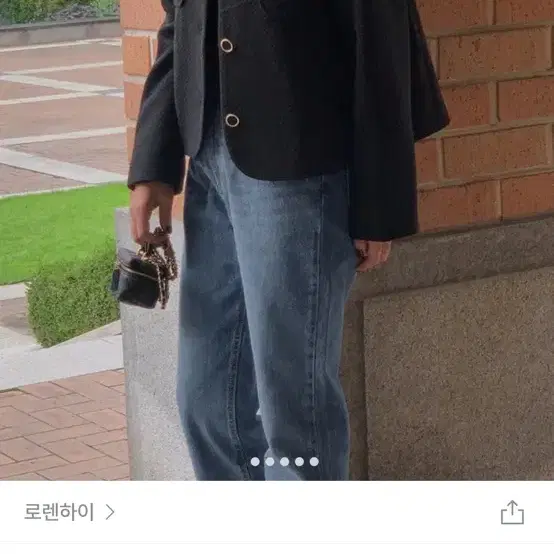 로렌하이 스페셜 트위드 울 라운드 숏 자켓