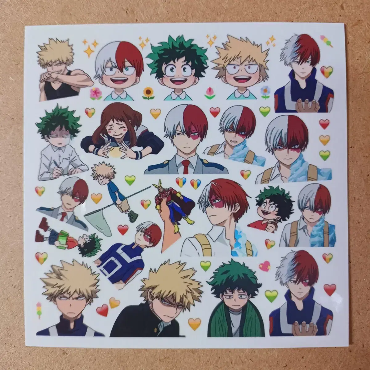 (Hiroaka_5) Nahia Rare Insta sticker Midoriya Bakugo Todoroki Takku