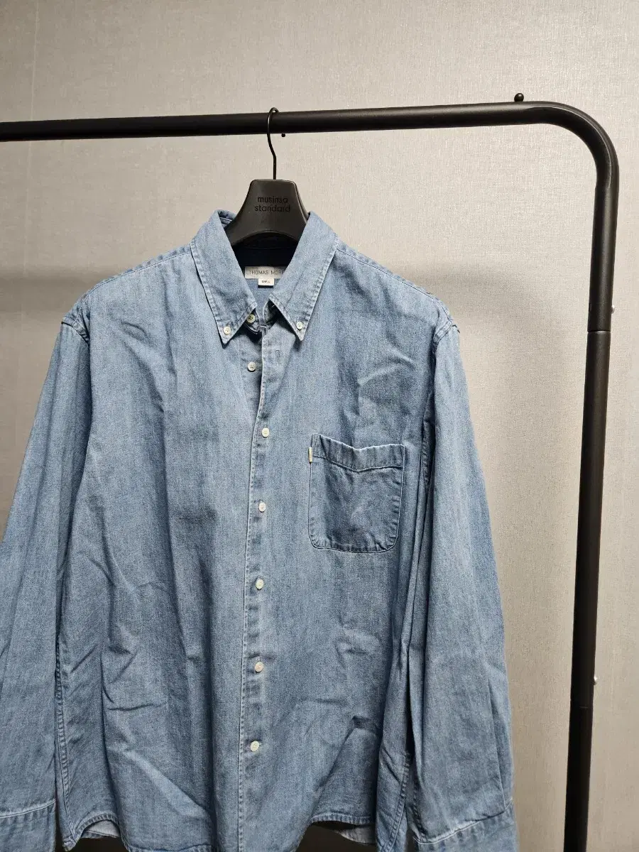 Thomas More Medium Blue Denim Shirt