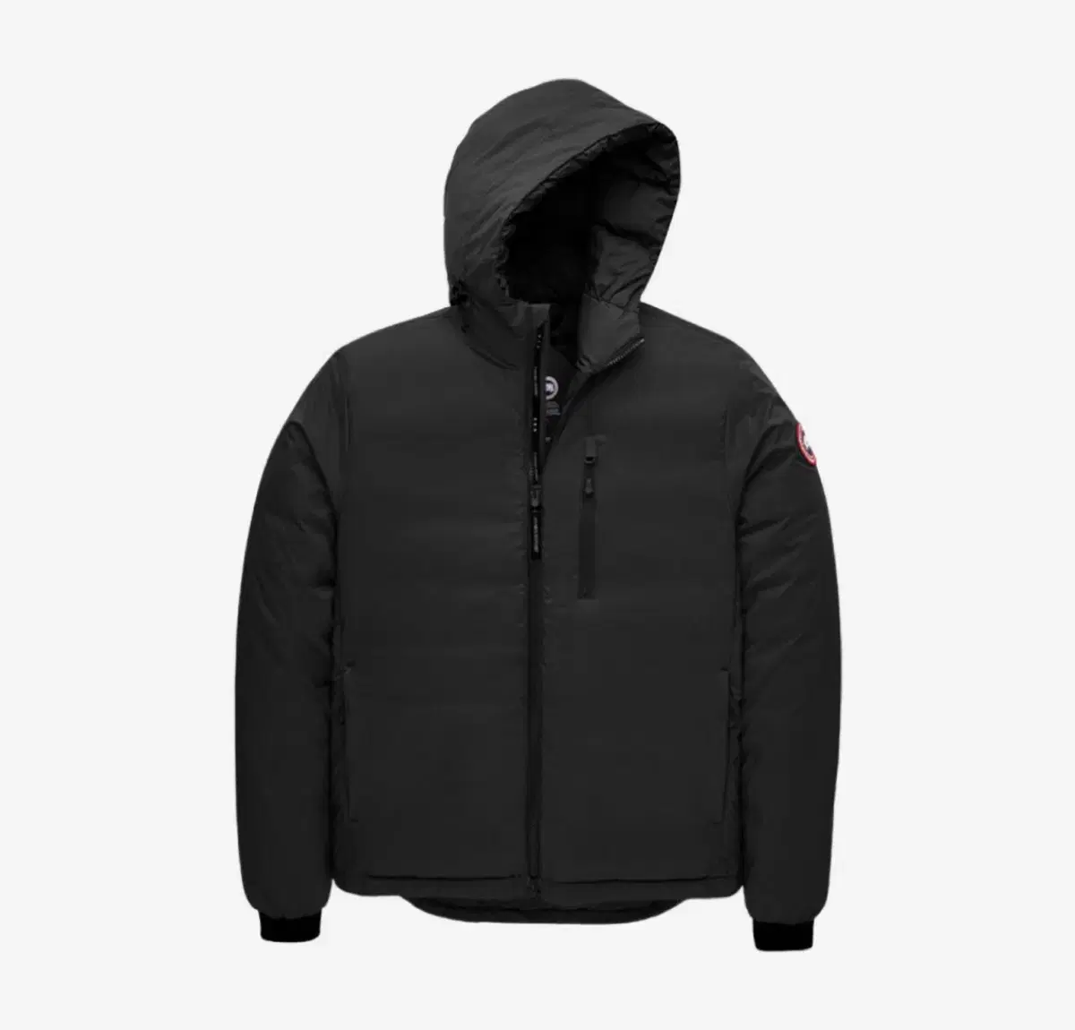 Canada Goose Lodge Down Hoodie Matte Finish Black