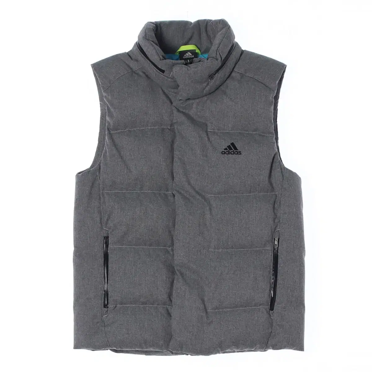 [XS]Adidas Gray Hooded Down Puffer Vest