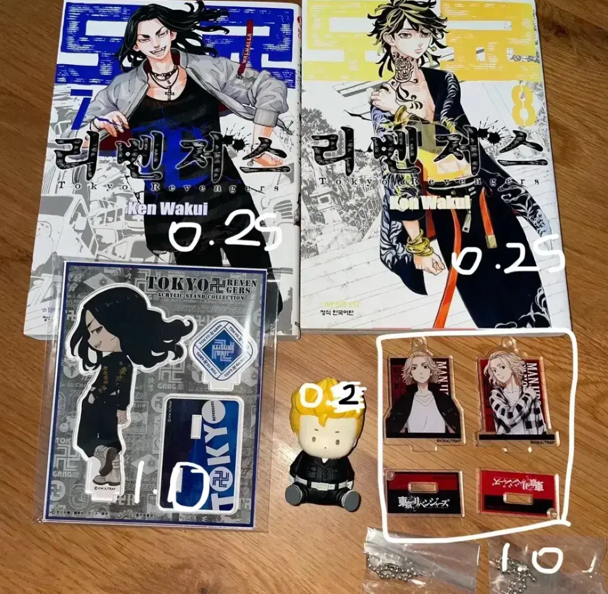 Toriben merchandise wts Bajime Mikey Takemichi manga acrylic Gacha Nui keyring