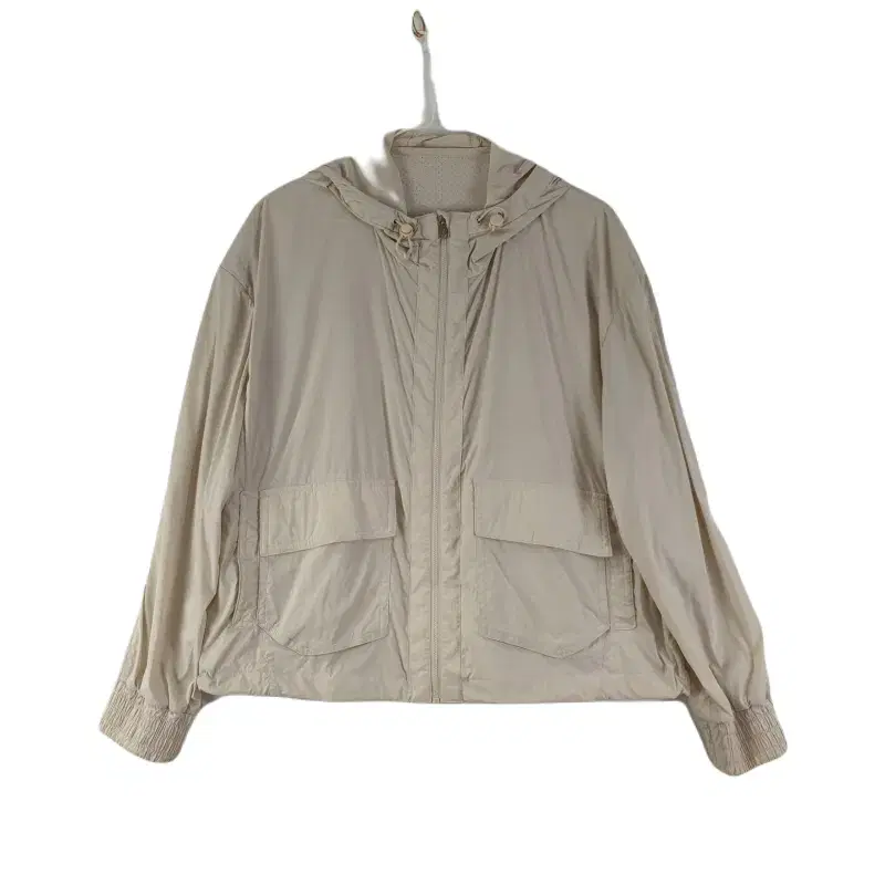 E9563 Benjef Women's 95 Beige Hooded Lightweight Jacket/Dirk