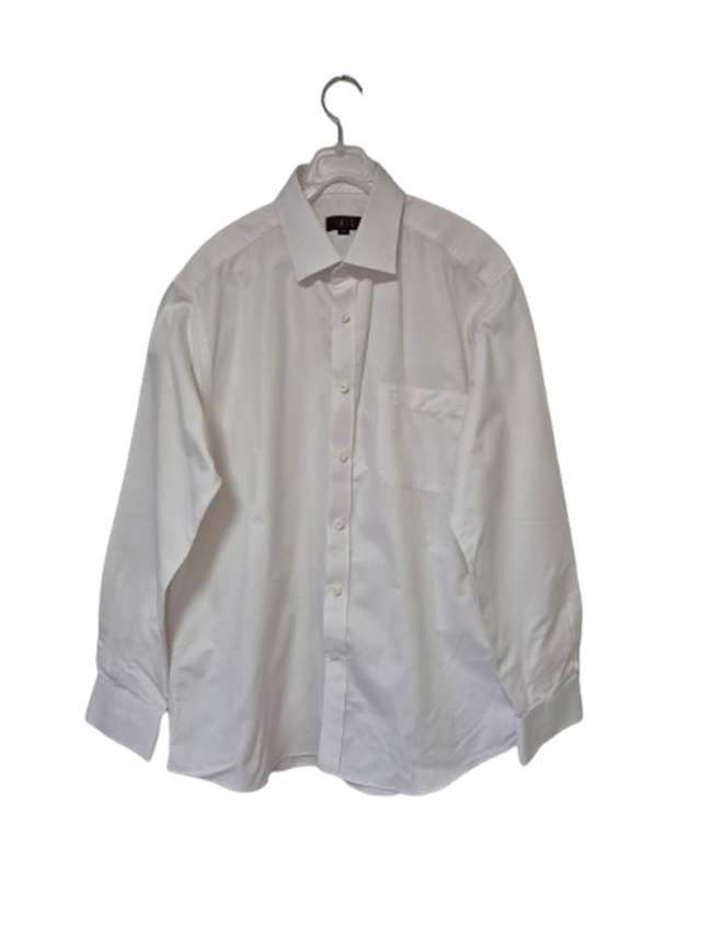 DaxDAKS Genuine Office Wear Men's White Solid Long Sleeve Shirt105