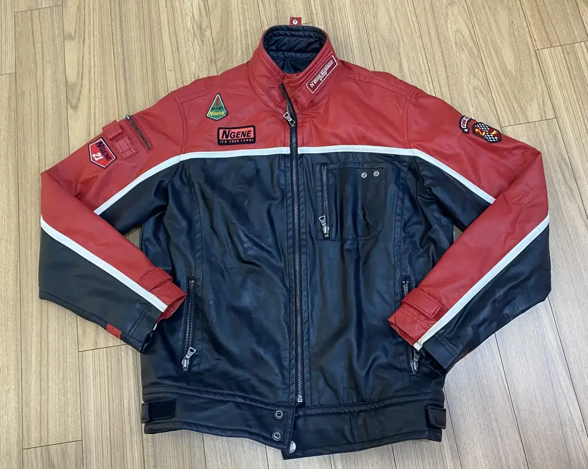 N'GENE Leather Racing Jacket