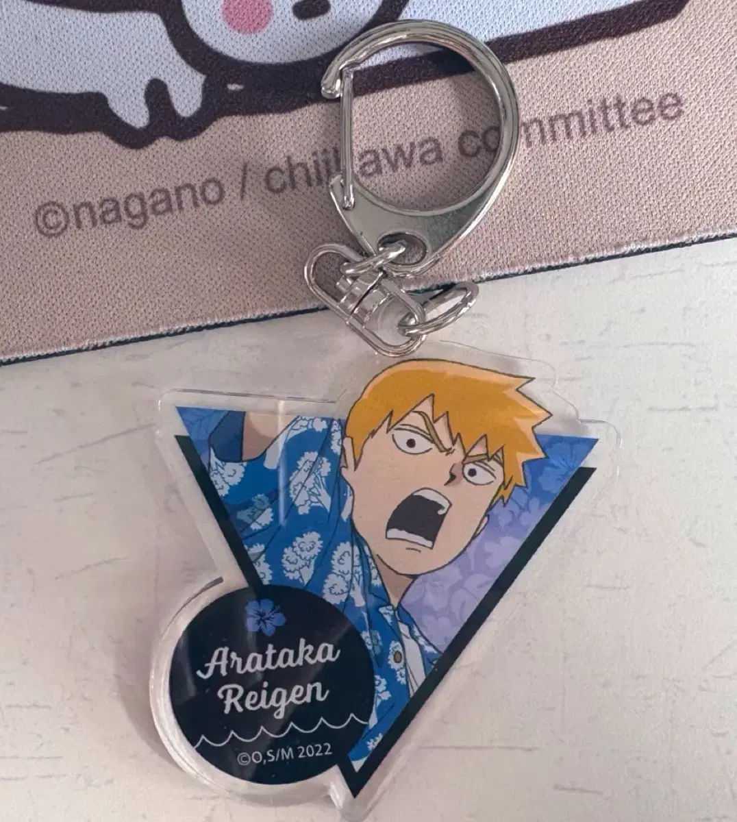 Mobsaiko100 Reigen Arataka acrylic key ring