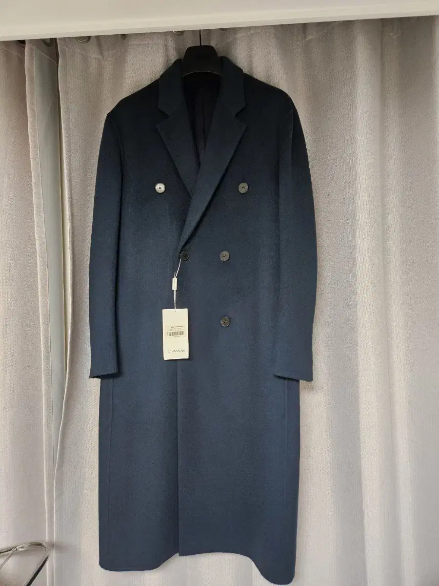 Mimagari/New Minimalist Double Coat/Coral Blue/48