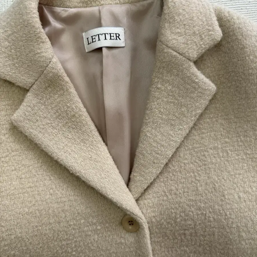 레터 테디코트 letter coat