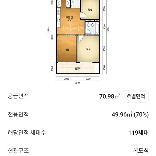 천안시 두정주공8단지 월세