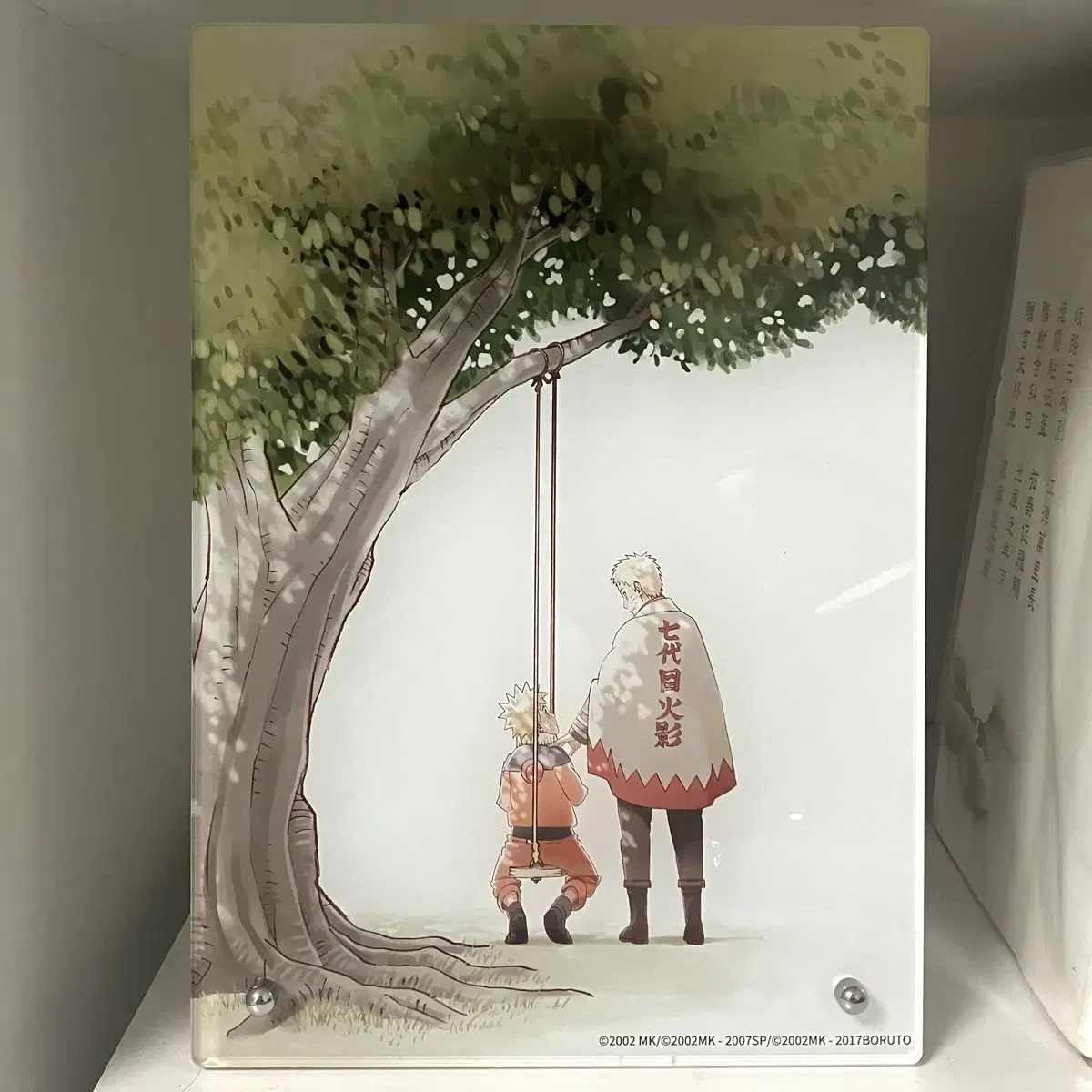 Naruto 20th Anniversary Hokage acrylic Board Panel Stand Doll