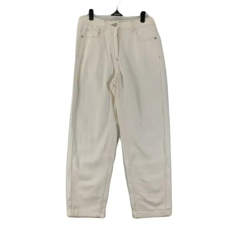 E9592 Club Monaco Women's 27" White Cotton Pants/Dirk