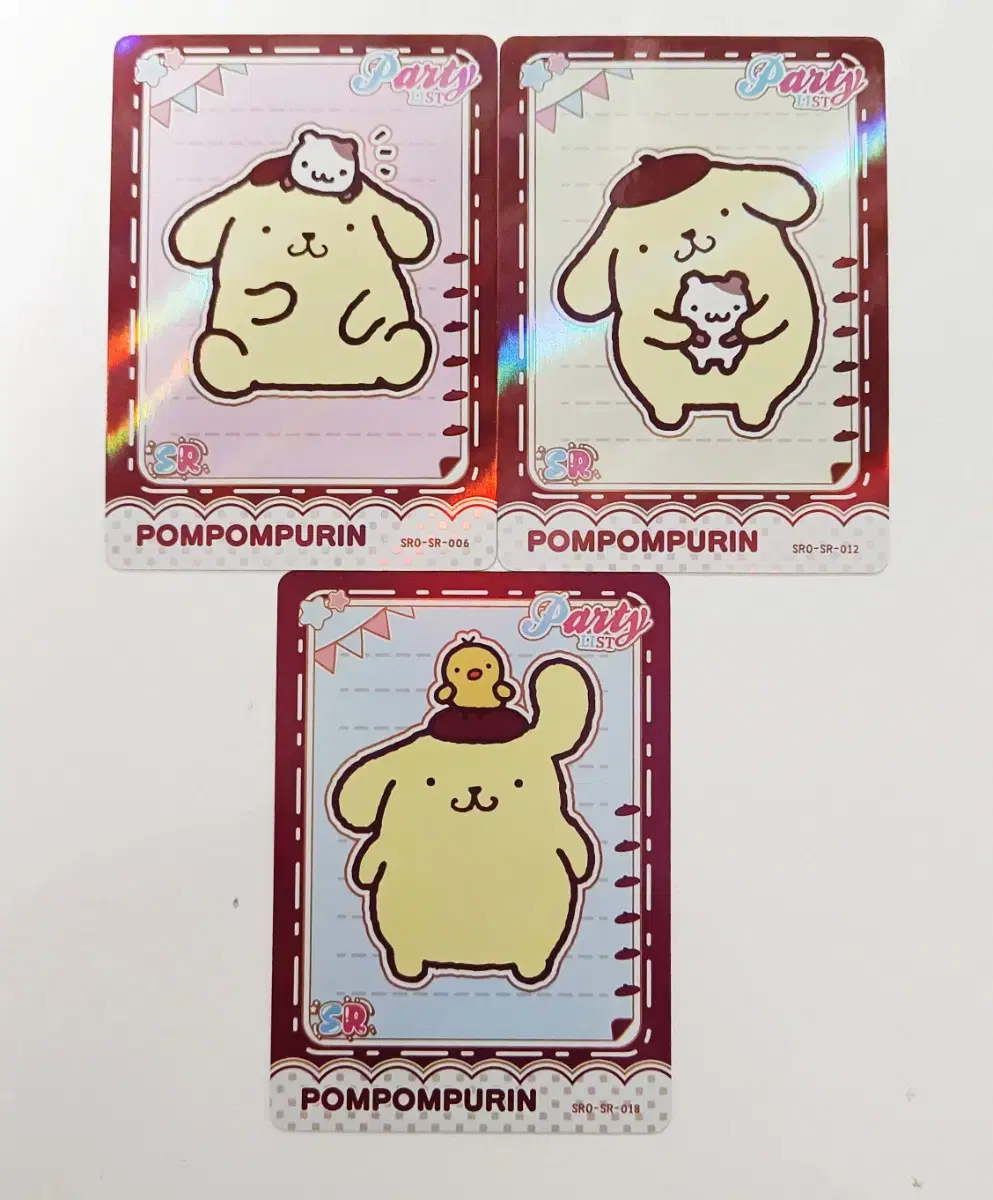 San Rio Photocard Character Collector's kard in stockPurin SR Card Set sell 1st Edition