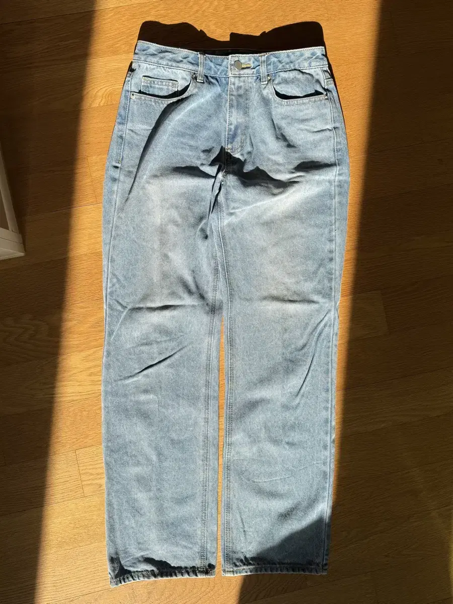 Toffee More Wide Denim Pants Bleached M