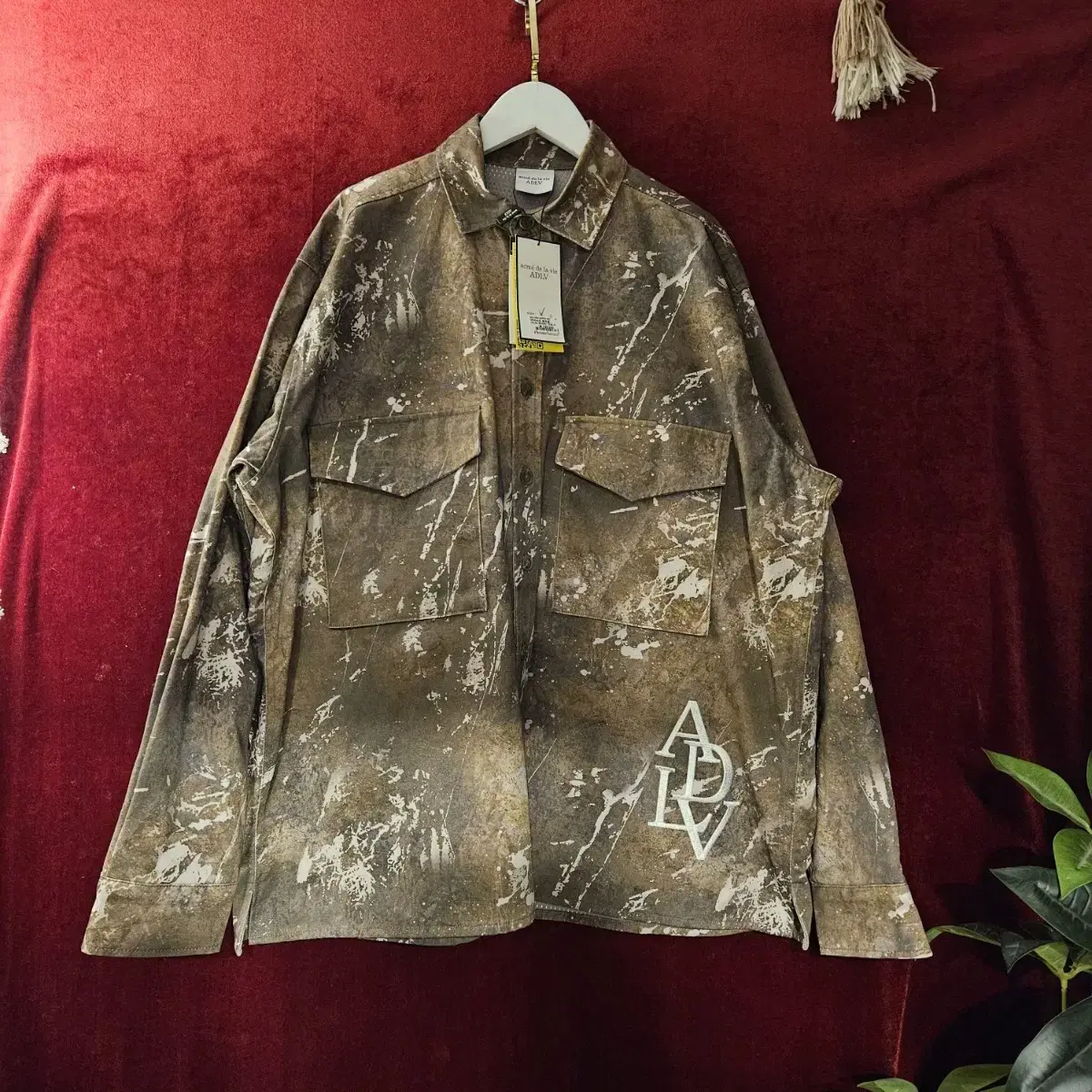 (NEW)Akmedrabi ARMY pattern signature logo shirt jacket 1 size