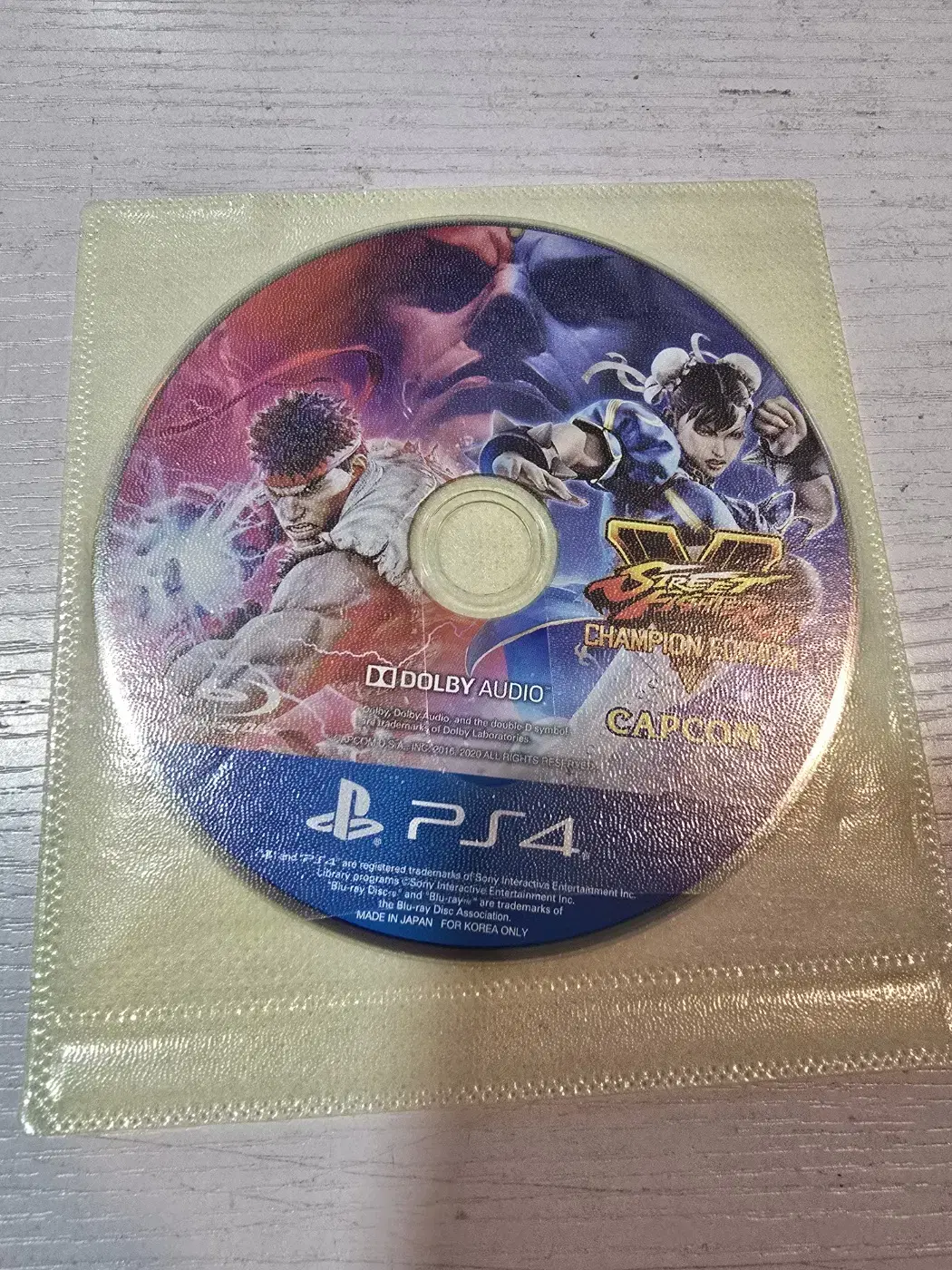 ps4/플스4 스트리트파이터5 챔피언 에디션 알시디