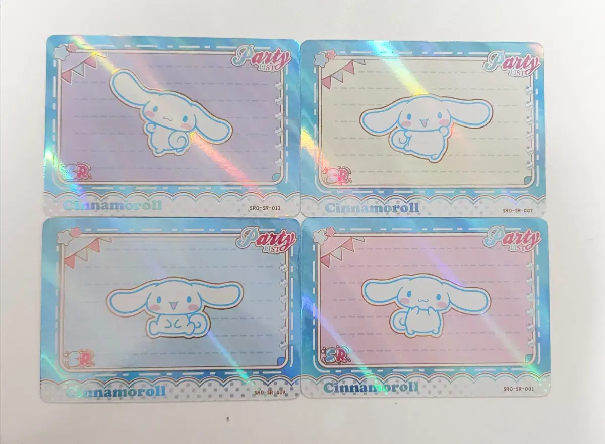 Sanrio Photocard Character Collectors' kard Cinnamoroll SR Card Set sell 1st