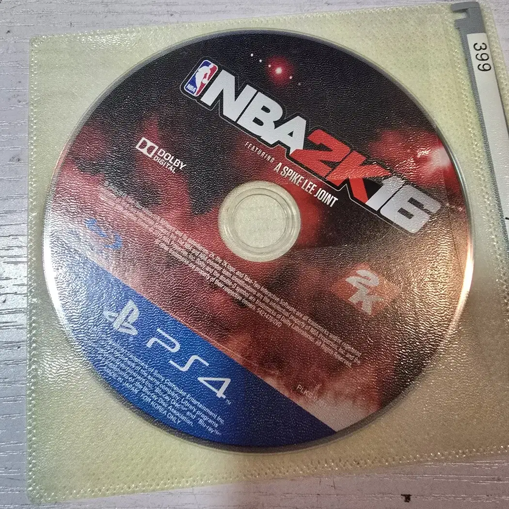 ps4/플스4 nba2k16 알시디