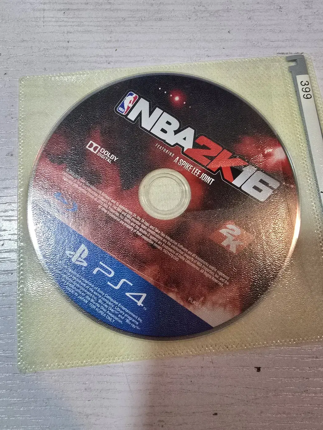 ps4/플스4 nba2k16 알시디