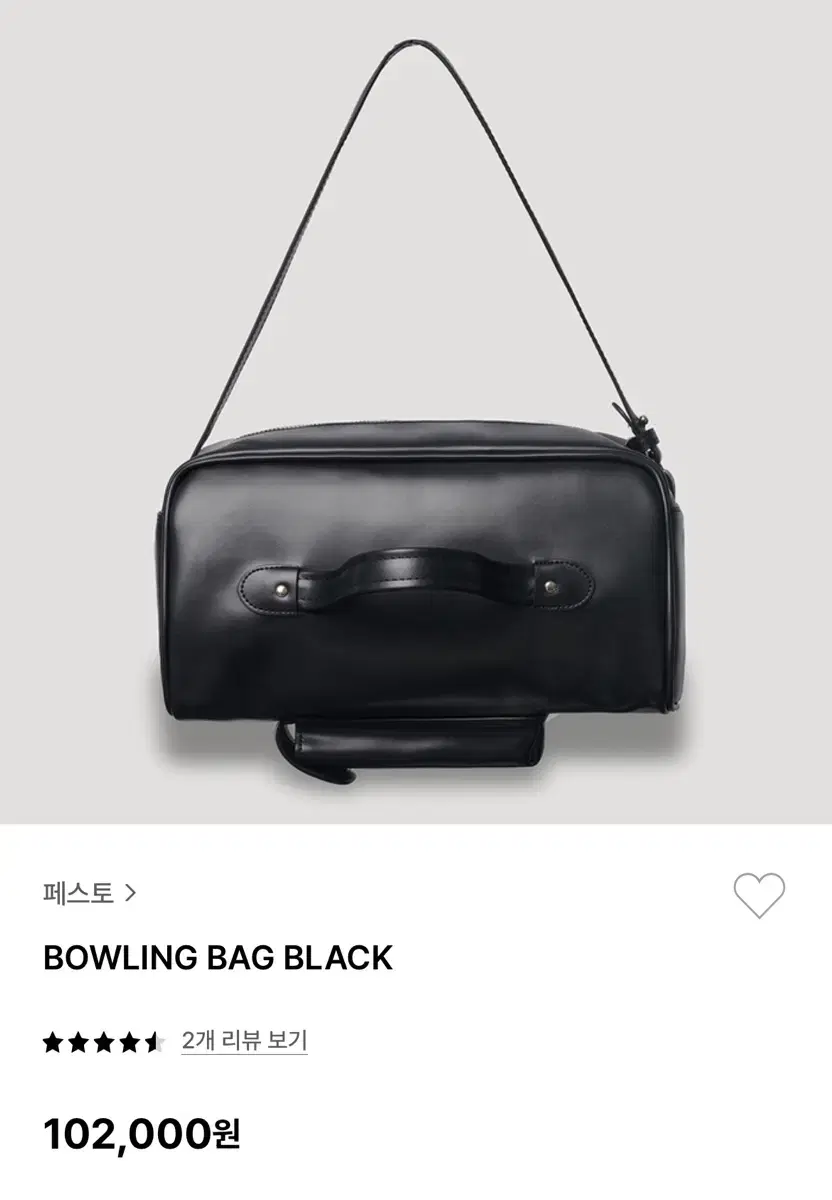 페스토 볼링백 pesto bowling bag black