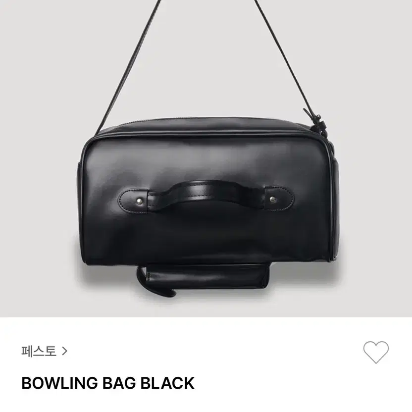 (새상품) 페스토 pesto bowling bag black