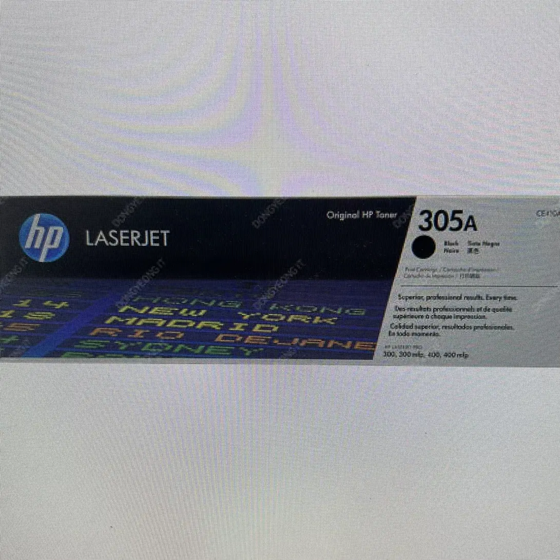 정품 토너 HP 305A 블랙 새상품 판매