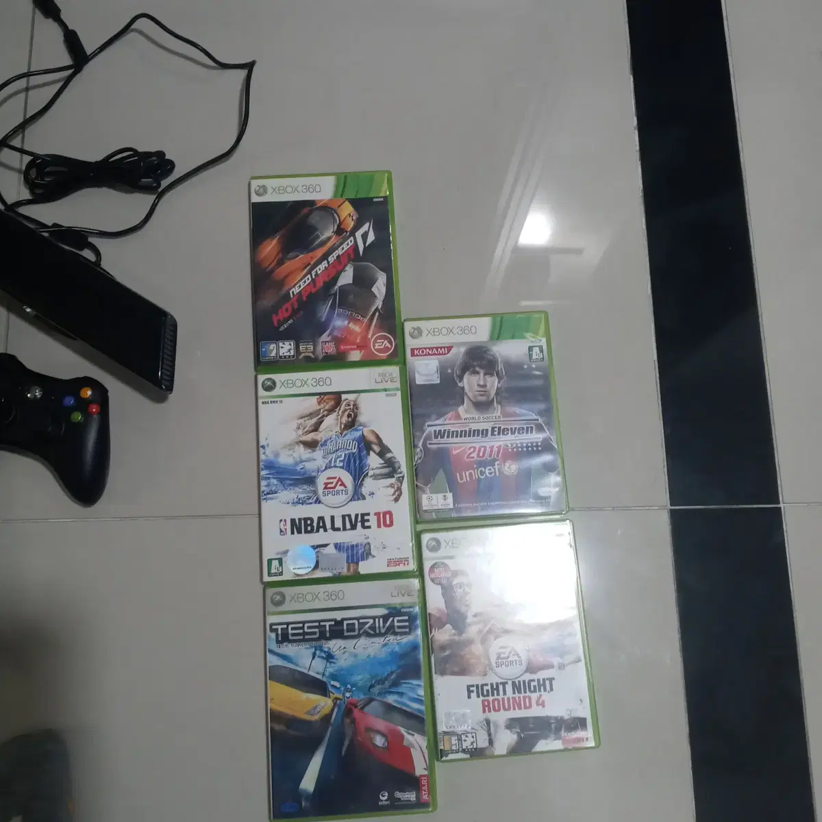 XBOX360 게임기와 게임 CD 판매