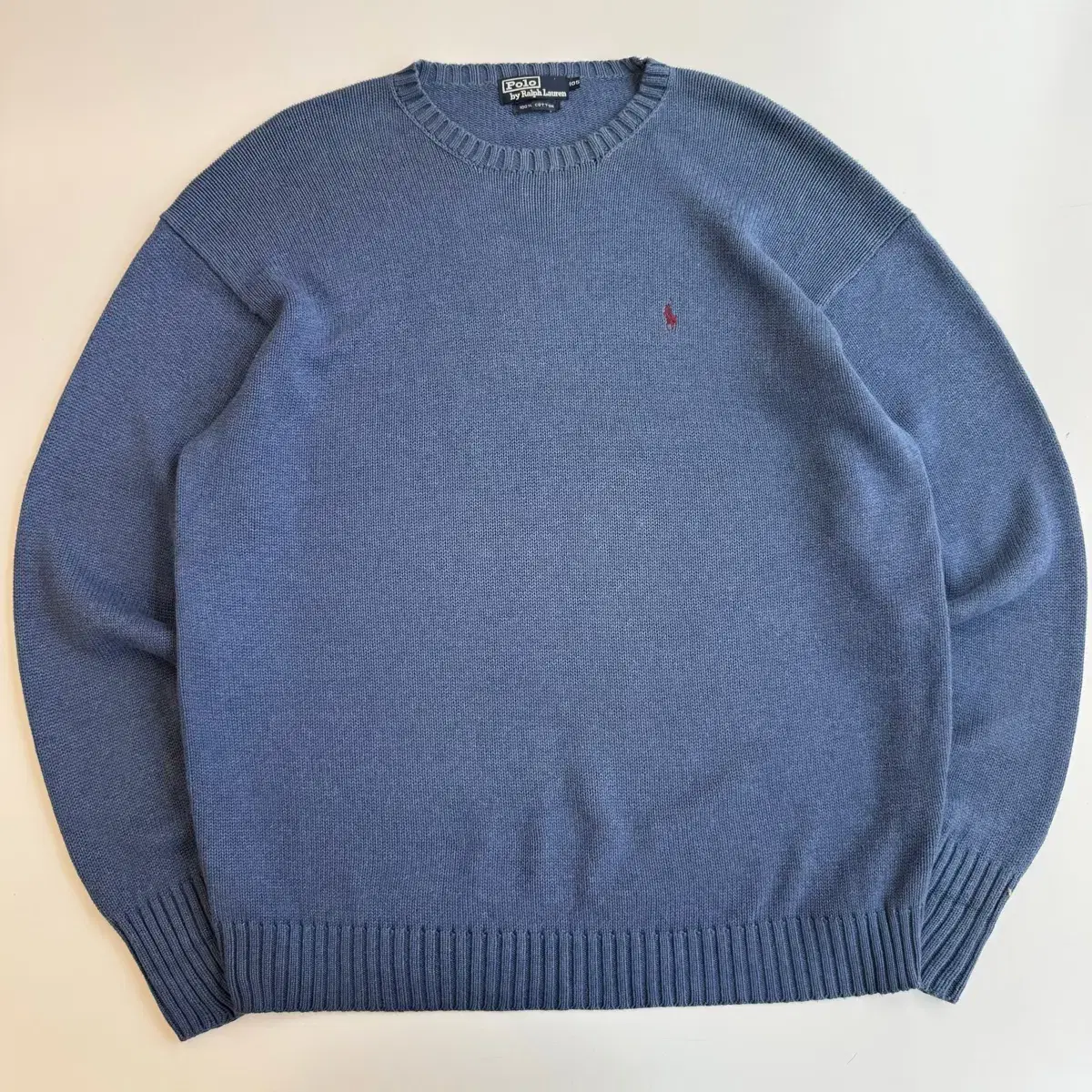 Polo Polo Ralph Lauren Embroidered Cotton Sky Blue Knit