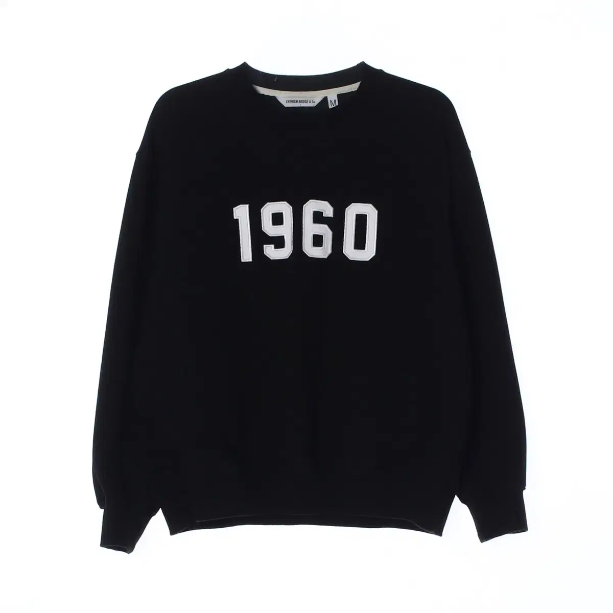 [M]Uniformbridge Black 1960 Man-to-Man Sweatshirt