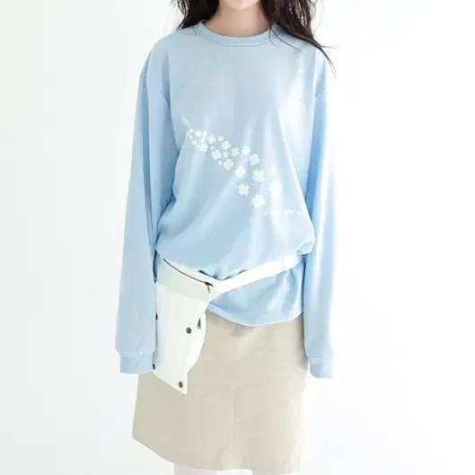 [F.E.E.S] lucky squad long top (blue)