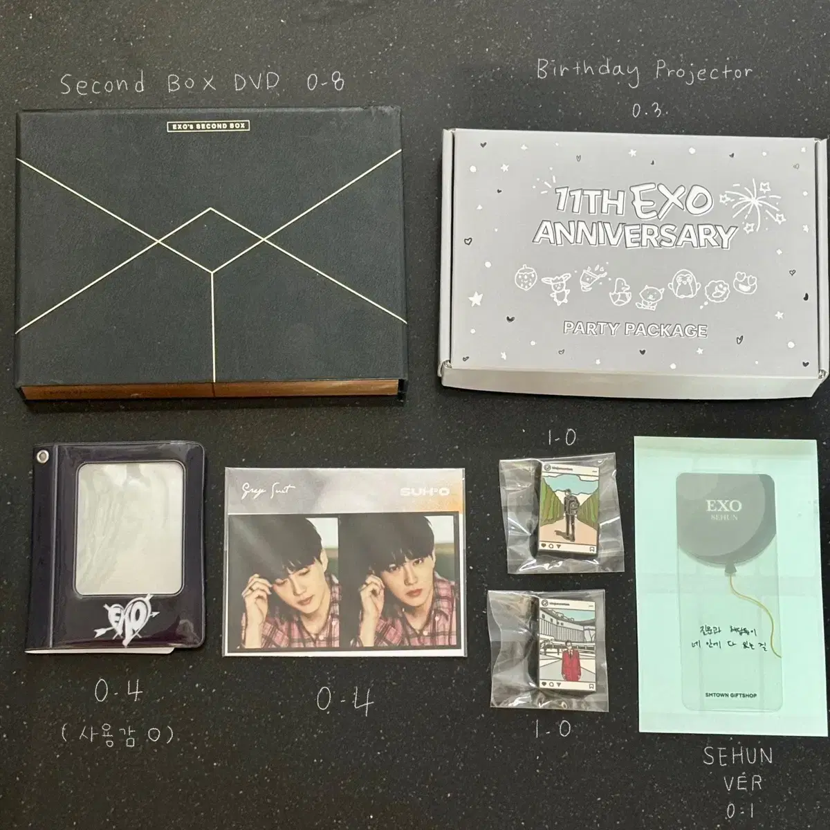 exo album photocard dvd suho 쪼며니 에리디봉 exo collectbook keyring